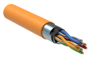 Витая пара F/UTP кат.6 4x2х23AWG LSZH оранжевый (305м)