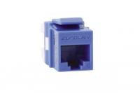 Розеточный модуль EUROLAN 16B-U6(5)-03BU Keystone категории 6(5е) UTP, 1xRJ45, T568AB, синий