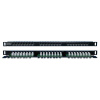 Hyperline PPHD-19-24-8P8C-C5E-110D Патч-панель высокой плотности 19", 0.5U, 24 порта RJ-45, категория 5E, Dual IDC