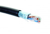 Кабель категории 6, F/UTP, 4 пары, 23 AWG, нг(А)-HF, внешней/внутренней прокладки, черный, коробка 305 м