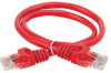  Коммутационный шнур кат. 6 UTP LSZH 0,5м красный