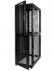 Шкаф серверный ПРОФ напольный колокейшн 46U(600x1200) 2 секции, дверь перфор. 2 шт, черный, в сборе