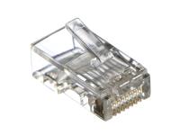 Коннектор RJ-45 (8p8c) cat.5е для одножильного и многожильного кабеля