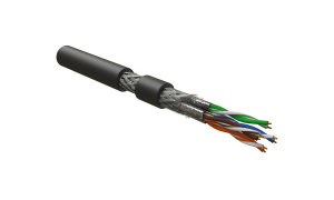 Hyperline ISFTP4-C6-P23/7-SHF1-BK (500 м) Кабель для сетей Industrial Ethernet, категория 6, 4x2x23 AWG, многопроволочные жилы (patch), S/FTP, SHF1, ч