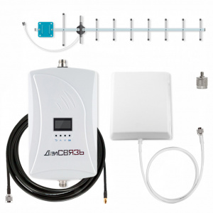 Комплект усиления сигналов сотовой связи и мобильного интернета ДалСВЯЗЬ DS-2100-23С2 v.8742